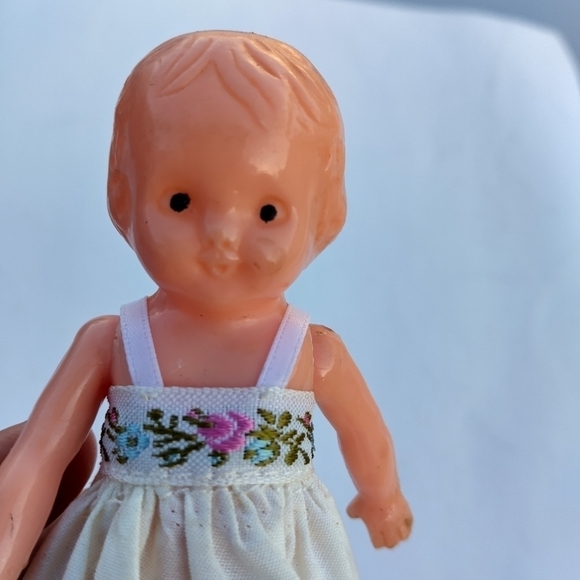 Vintage Small Celluloid Girl Doll - Picture 3 of 11